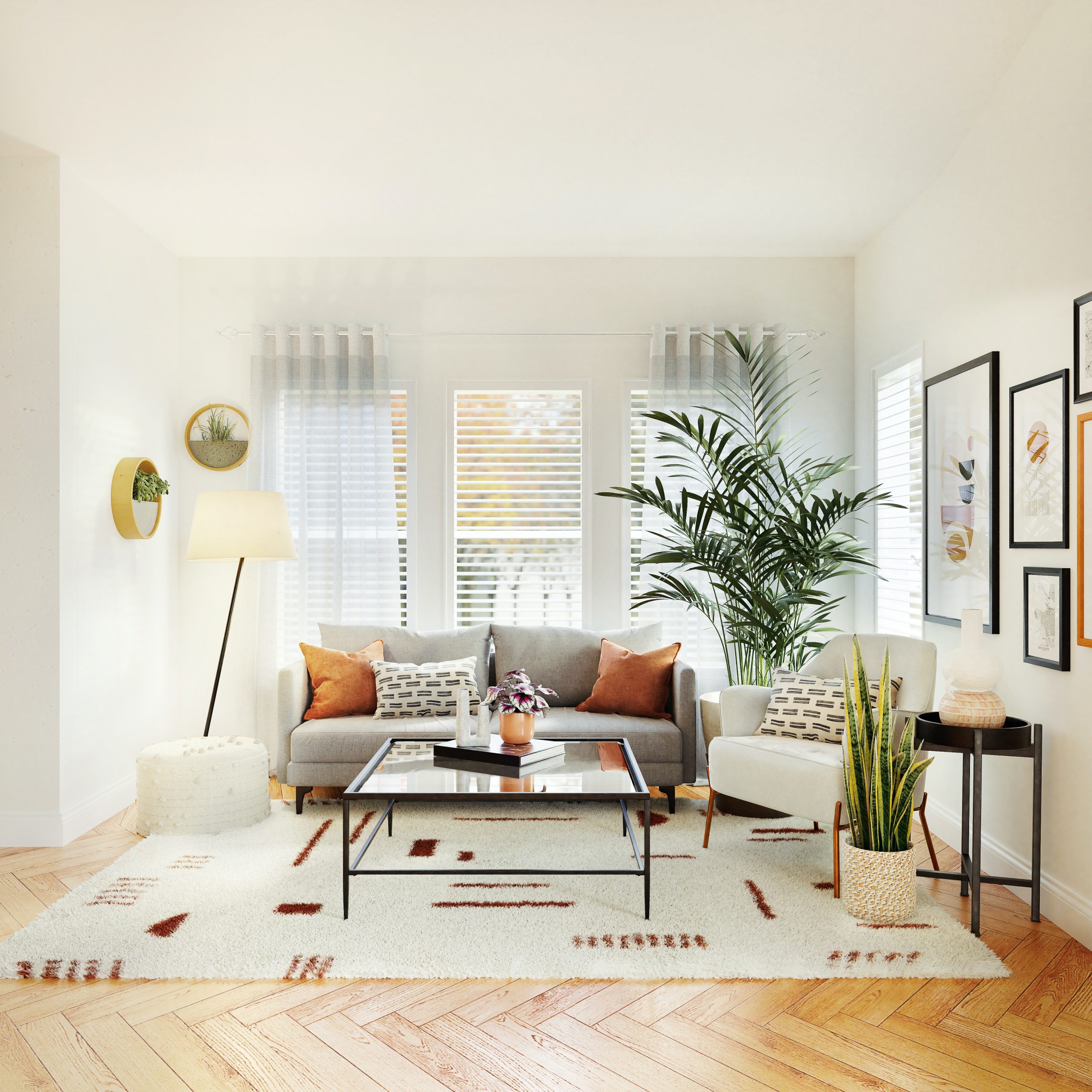 Bilden visar ett hem med snygg heminredning. Venture Design, Rowico och Chiq Antique har mängder med inspirerande och stilfulla möbler.